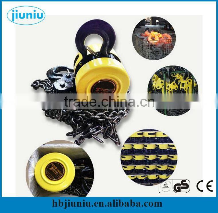 2016 new high quality hsz-a type 2 ton 6 meter chain block
