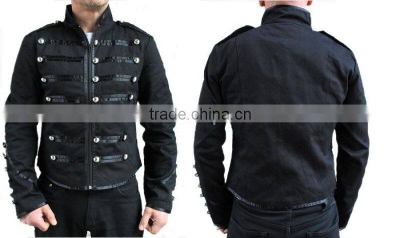 MILITARY PARADE JACKET GOTH WITH SATIN TRIM