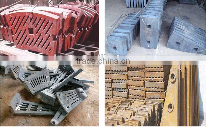 China supplies high manganese ball mill liner