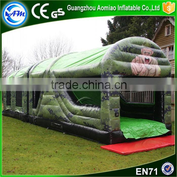 New design high quality boot camp inflatable turbo rush obstacle course adult inflatable obstacle course