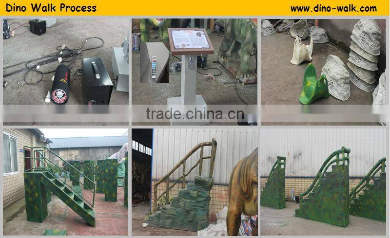 Indoor amusement park animatronic realistic T rex rides