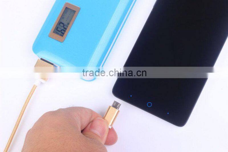 2016 hotselling Double Sided Micro Usb Data Cable two sided usb braided cable for Samsung huawei xiaomi