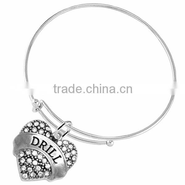 "Volleyball" Heart Shaped Charm,"Volleyball Rocks!" Charm & "Volleyball Chick!"Charm Bracelet