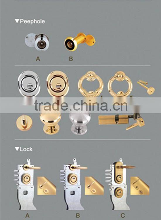 Italian steel security doors fontal steel wood armored door