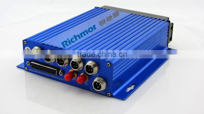 Richmor h.264 SD MDVR with 3G remote control and GPS tracking bus mobile DVR