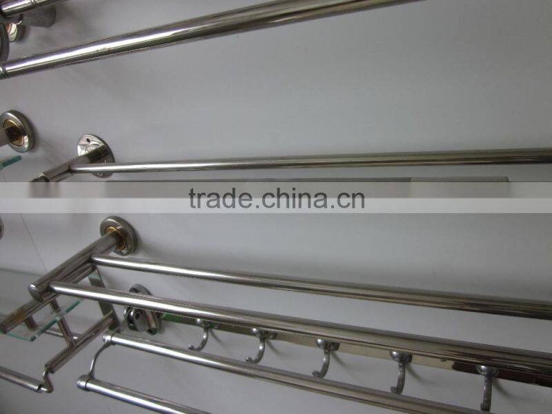 Stainless steel wall mounted towel shelf/Multifunctional towel shelf/Shampoo holder