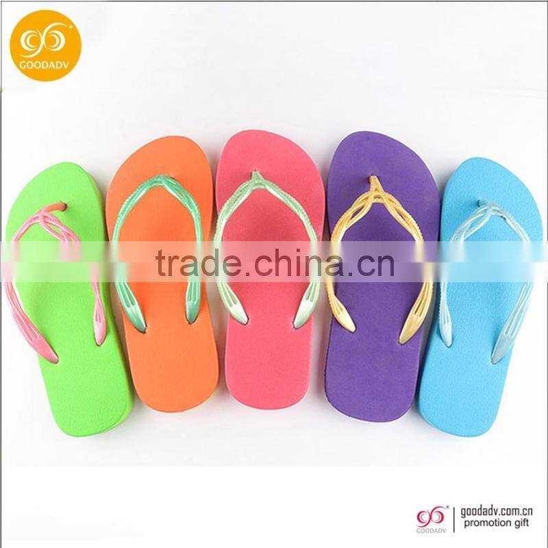 2015 eva flip flop lady fashion sandals colorful massage flip flop beach slippers