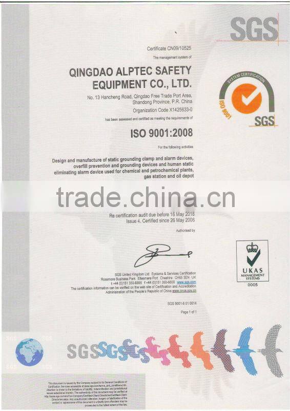 Heavy duty static grounding clamp