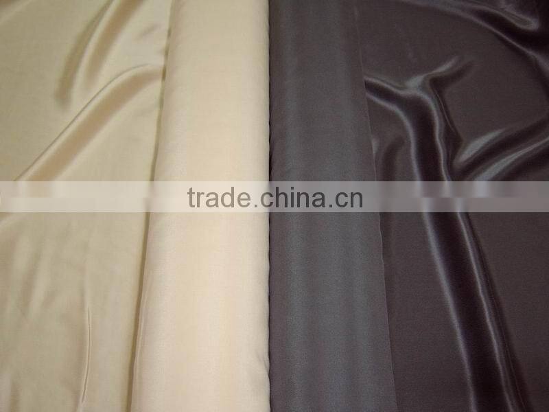 100% silk crepe satin fabric