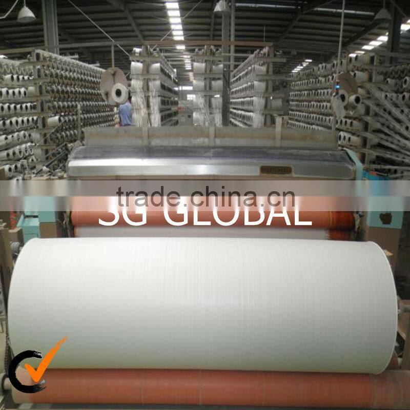 Green pp fabric made by water jet looms