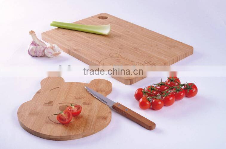 Bamboo Wooden Silicon rings Chopping board/block set,kitchen cutting board,sedex christmas