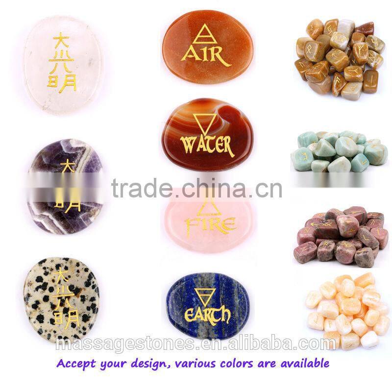Wholesale custom palm stone engraved inspirational stones wholesale gems stones