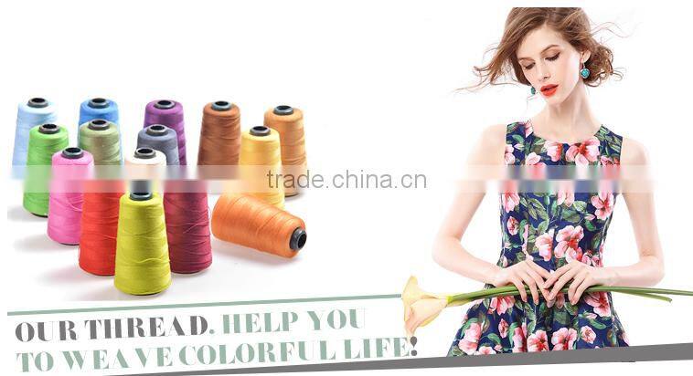 2016 high quality cheap 100% spun polyester sewing thread