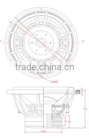 SW12-23 2000W best subwoofer, 12 inch Car Speaker Subwoofer