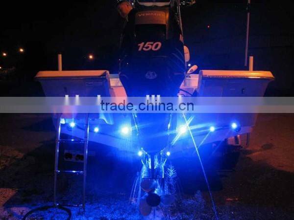 Wholesale 60w Submersible 316l Stainless Steel Underwater Boats Led Dock 12 volt Blue Lighting Lamp