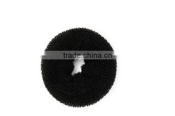 >>Hot selling fashionable girls black hair small bun donut/