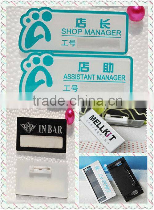 acrylic name holder for doors