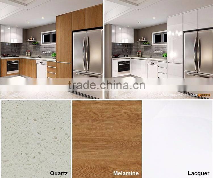 2016 Australia Project Melamine Finish Wooden Kitchen Cabinet