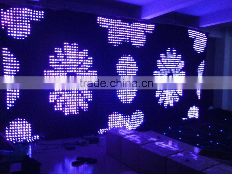 High Quality fireproof curtain / Flexible soft led decoration curtain