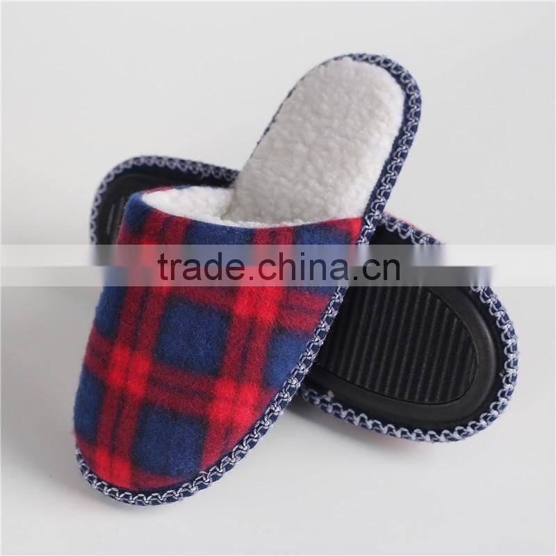 Woman and man single-faced brushed indoor slipper