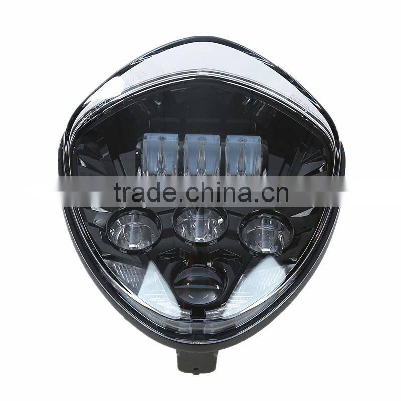 Newest high quality LED Motorcycle Projector Headlight Led headlamp For Victory Gross Country/Roads (11-Up)/Vision Tour(12-Up)