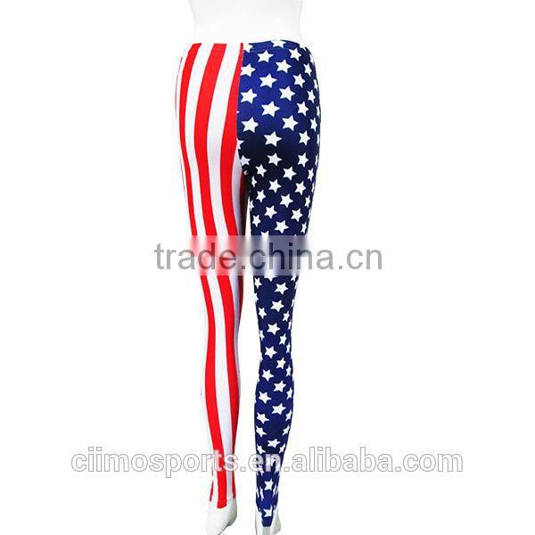 Hot Sale Fashion Girls Sexy USA Flag pattern Legging Tights