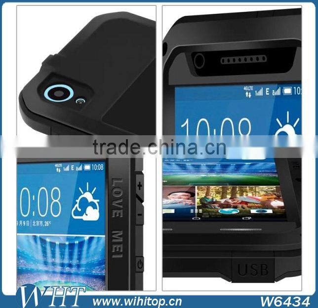 Love Mei Waterproof Case for HTC Desire 820 with Tempered Glass Screen Protector