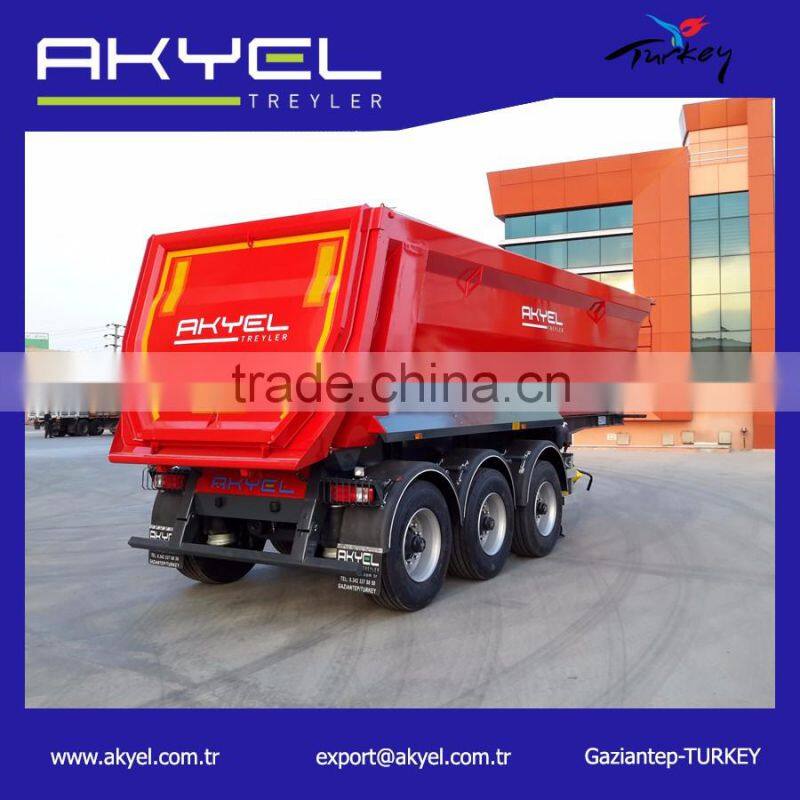 3 axle 60 Ton tipper truck /Semi Trailer on sales