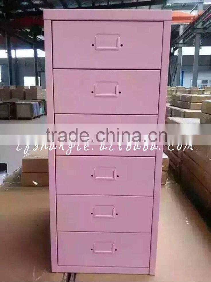 2015 popular small colorful six door storage drawer