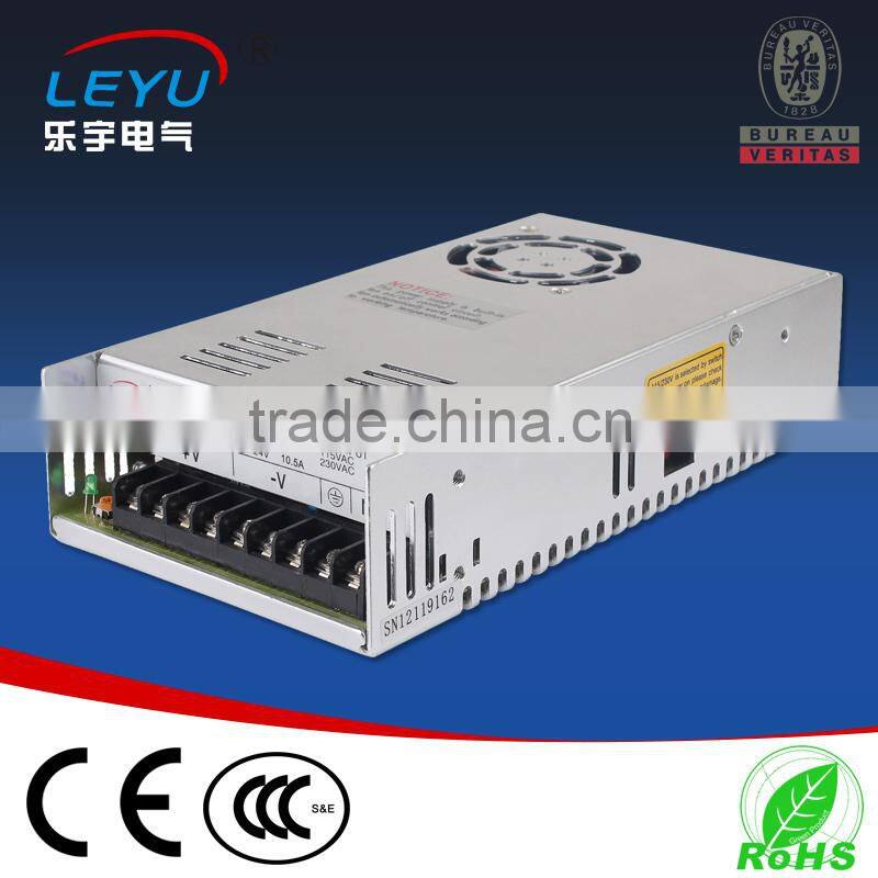 CE RoHS approved factory outlet 15v 250W Uninterrupter Power Supply S-250 single output led driver