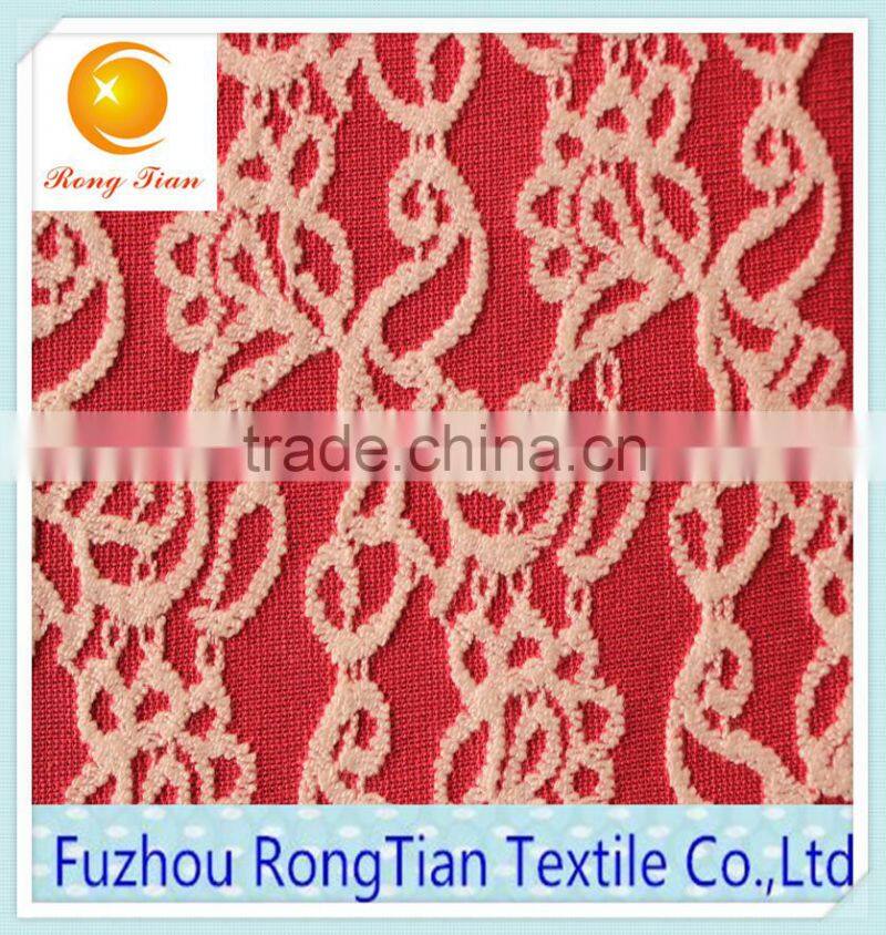 Polyester thick printing knitting lace fabrics for garments