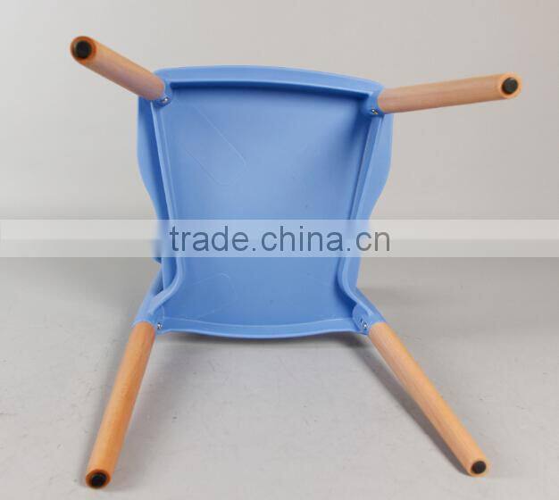 colofurl heavy-duty plastic armless dining chairs with wood frame 1561b
