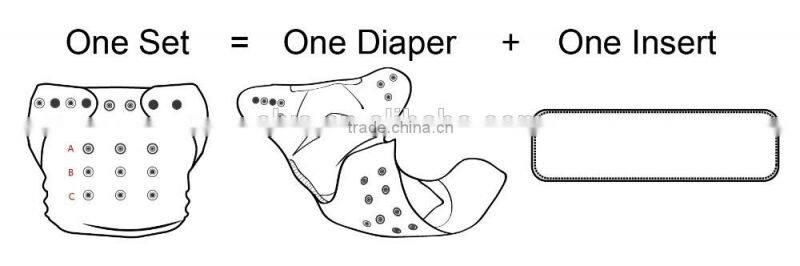 2016 ALVA black and white piano melody printed positioning pocket diaper one size and reusable baby cloth diapers in China