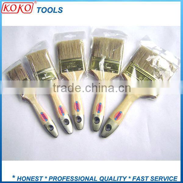 plastic handle plastic ferrule pure natural bristles BBQ brush