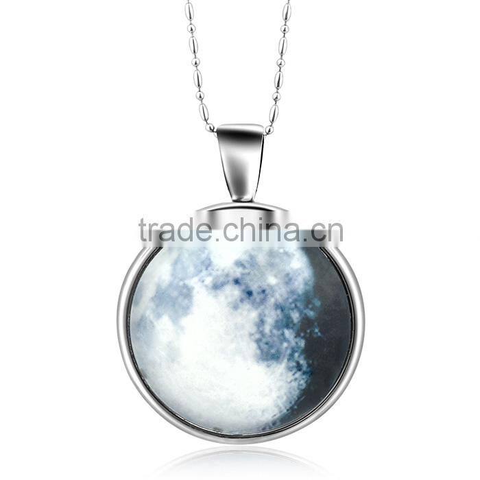 China Jewelry Wholesale Blue Glow In Dark Necklace