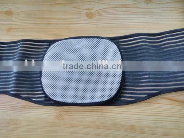 new stype black color tourmaline self-heating lumbar support with steel