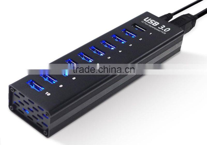 High speed 10 port usb 3.0 hub wholesale