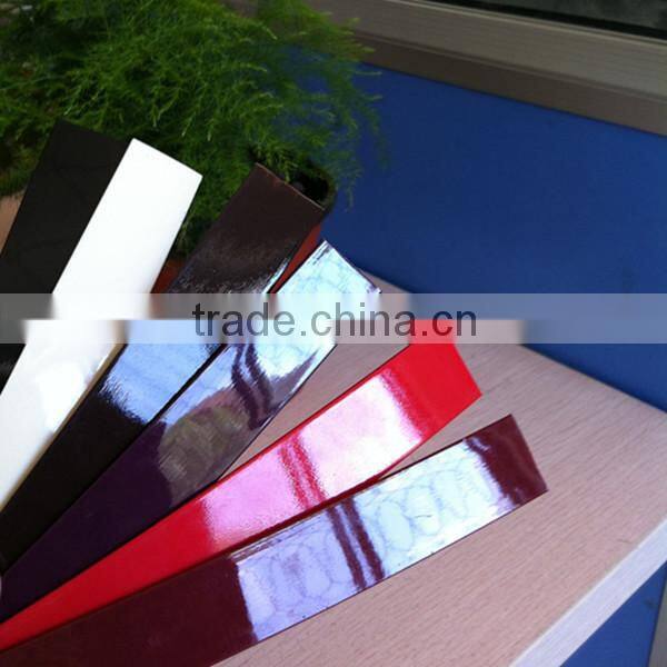 high quality high gloss pvc edge banding for kitchen, cabinet, doors, furniture