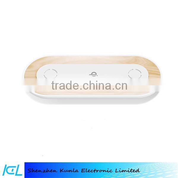 Double coil QI certified wireless charger