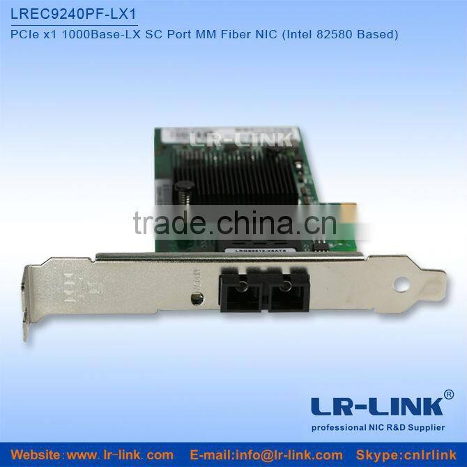 LR-LINK LREC9240PF-LX Intel 82580 PCIe x1 1000Base-SX SC Port SM Optical NIC Network card
