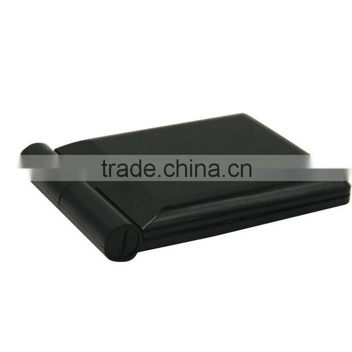 Foldable plastic compact mirror with 6 led lights