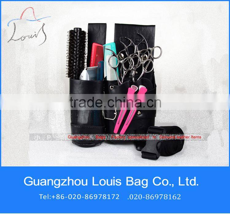 2015 factory customized barber waist bag,barber waist case,barber leather waist bag