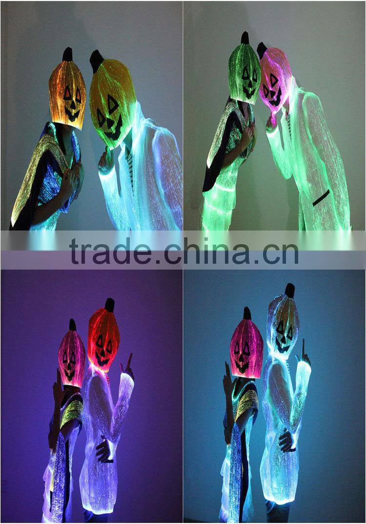 Light up hallloween pumpkin hat decorative top hats halloween decorations