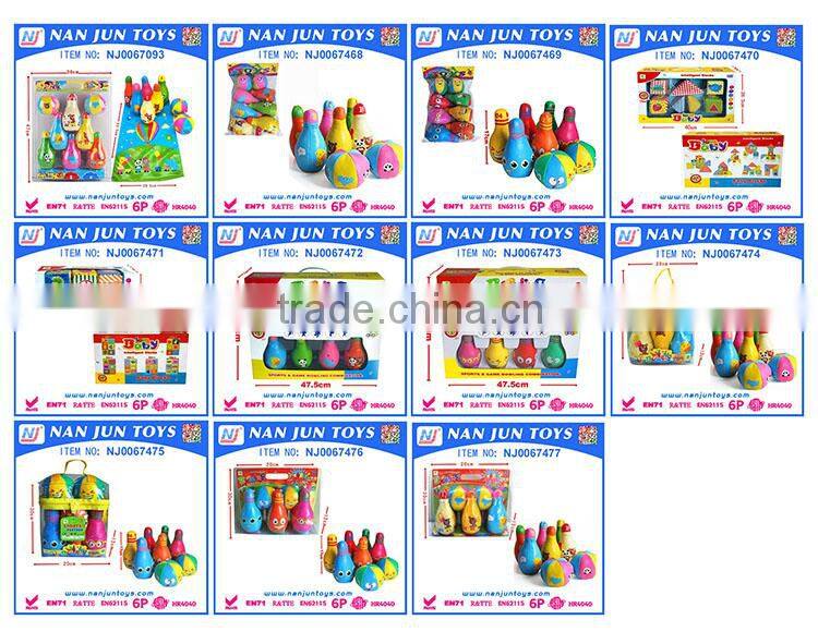 Hot sale Funny Baby Bowling soft plush kids baby toy colorful