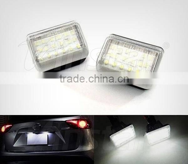 LED Number plate light for Mazda 6 03-08 / CX-5 13-14/ cx-7 07-12 /Speed6 06-07 2014 CX-5 LED license light for Mazda