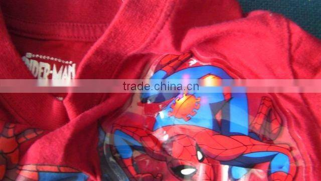 glowing pvc patch lights t shirt light