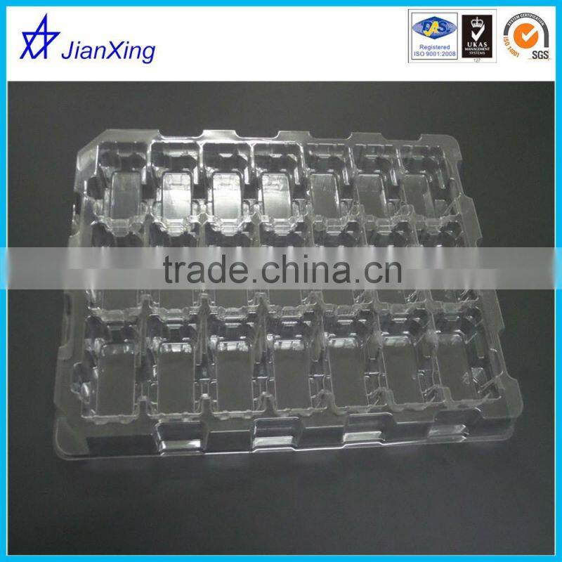 Custom electronic parts blister plastic packaging tray