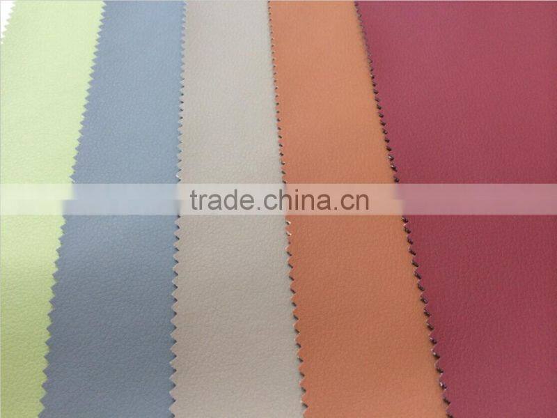 Popular Colorful and classical Lichee design PU Leather for Sofa