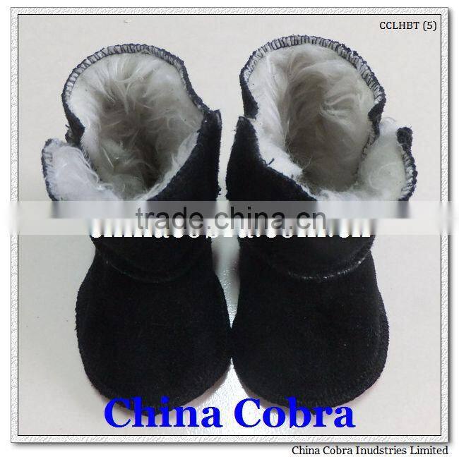 genuine leather baby snow boots kids winter boots (newest popular design)