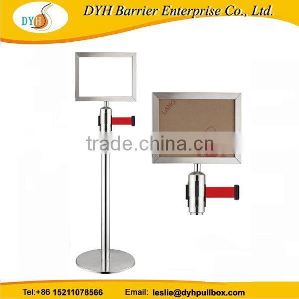 High quality new arrival queue control barrier with sign holder